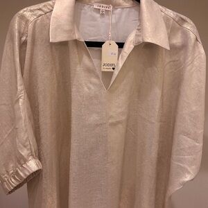 JODIFL Shimmering Cream Woman's Blouse